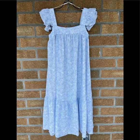 By the river KAYLEE FLUTTER SLEEVE dress small - Picture 4 of 16